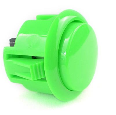 China Snap In 2 Pin Arcade Machine Accessories , Green Red Sanwa Arcade Button for sale