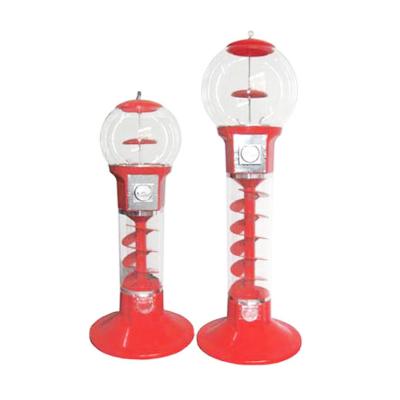Chine Capsule Toy Vending Machine Stand Spiral de boule de rebondissement pour la sucrerie Gumball à vendre