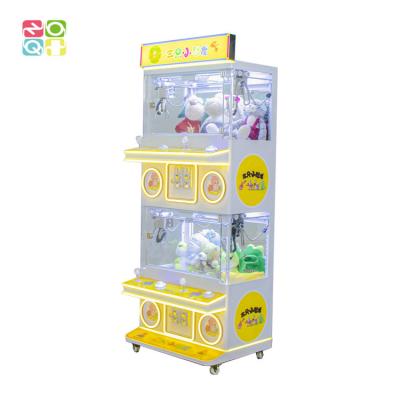 China Dino 4 jogadores Crane Arcade Game Grab Gift Mini máquina de garra para brinquedos de pelúcia de 3 a 4 polegadas à venda