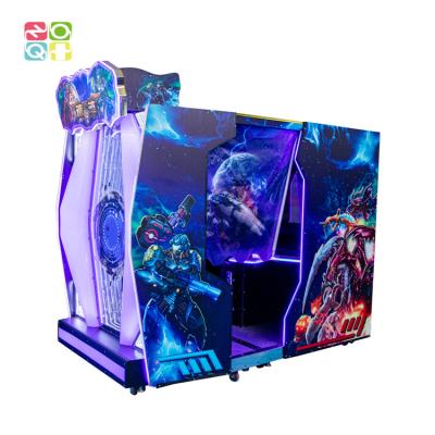 China Self Developed 3d Shooting Arcade Game Machine 2 Players 4d Aliens Swarm Shooting Game for sale