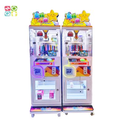 China Arcade 1 Player Clip Prize Gift Game Machine Coin Operated With Showcase for sale