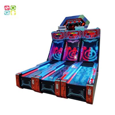 China Leisure Center Skee Ball Arcade Machine Coin Op Entertainment Game 3 Per Set Bowling Machine for sale