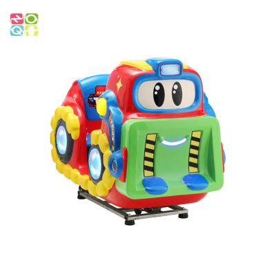 China Interactive Kiddie Ride With 11 Inch Screen Arcade Game Kid Game Swing Car for sale