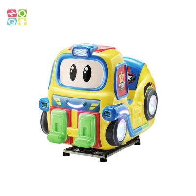 China Engineering Car Theme Amsuement Kiddie Ride 1 Seat Rocking Car With Children Racing Game for sale