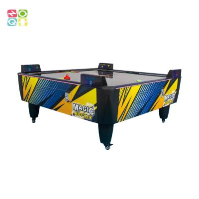 China 350W Sports Arcade Machine Multi Pucks Style Air Hockey Table For 4 Players à venda