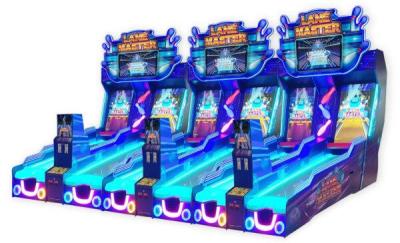 Cina Lane Master gemello 2 giocatori Arcade Bowling Game Machine Con Video Display in vendita