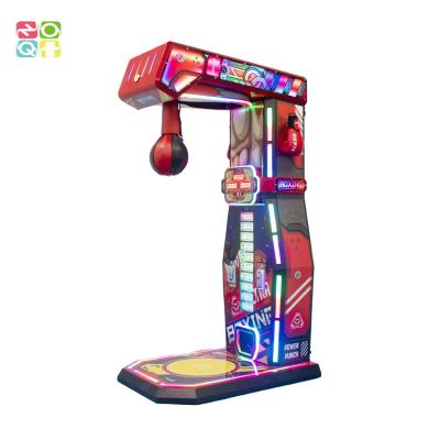 Chine Jeu d'arcade Cabinet de métal Machine de boxe électronique à un coup de poing avec récompense de billet à vendre