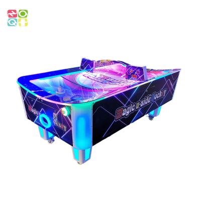 China U Shape Curve Playfield Air Hockey Table Amusement Arcade Machine For 2 Players for sale