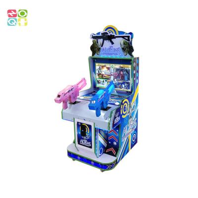 China Children Simulating Game Aliens Shooting Arcade Machine With 3 Games 22 Inch Screen for sale