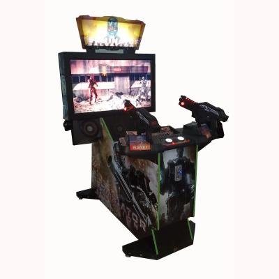 China 42'' LCD Erminator Salvation Shooting Gun Game Machine Exciting Arcade Video Gun Shooting Games for sale