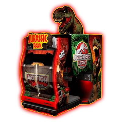 China Coin Operated Video Arcade Game Machine Shooting Gun Jurassic Park Games With Dynamic Platform for sale