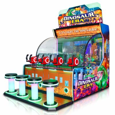 Cina 500W Ticket Redemption Game Machine Coin Op Dinosaur Era - 4 Players Ball Shooting Game Arcade Machine in vendita