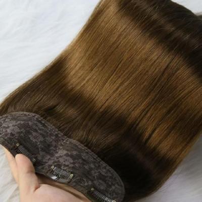 China Straight Clip In Hair Extensions , Length 32 Inch One Piece Weft Human Hair Extensions Suppliers for sale