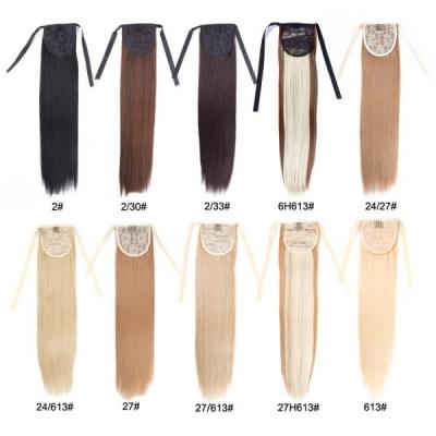 China Straight Ponytail Hair Extension Women Tape In Hair Extensions For Black Hair for sale