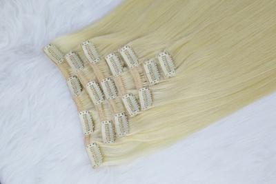 China 120 Grams Clip In Hair Extensions , Straight Lace Weft Clip In Hair Extensions Suppliers for sale