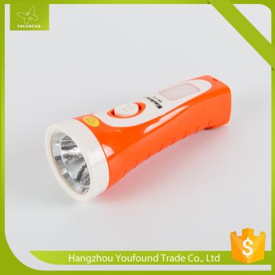 China BN-175 Home Emergency Lighting Rechargeable Torch LED Flashlight with Side Lamp Torchlight for sale