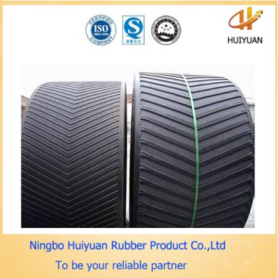 China V Cleat (chevron) Rubber Conveyor Belt  for Packged Materials for sale