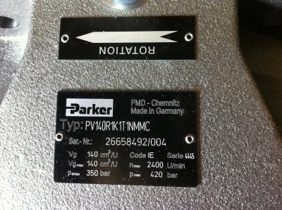 Chine Pompe axiale de pompes hydrauliques de Parker de série de PV140 PV180 en main à vendre