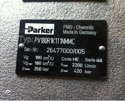 Cina Pompa a pistone assiale di Parker PV180R1K1T1NMMC in vendita