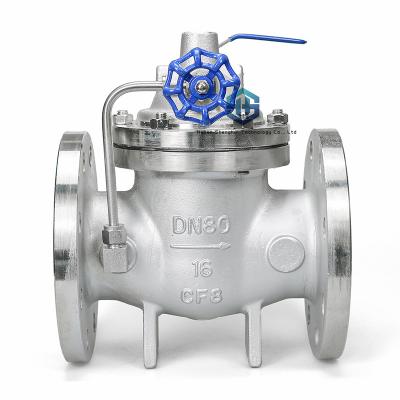 China  Water Level Control Valve , Stainless Steel Float Ball Valve Remote Controlled for sale