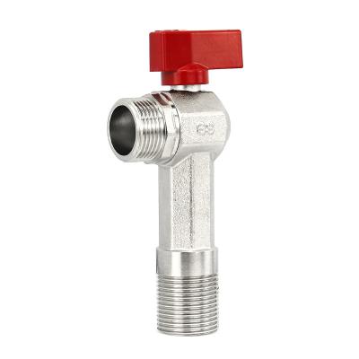 China Bathroom Toilet 2 Way Angle Valve Standard Cold Water Tap Angle Valve for sale