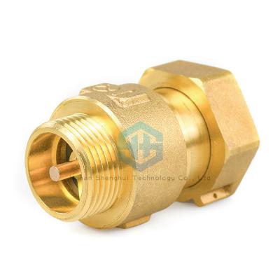 China BSP Extension Union Male Female Anti Air Rotation Front Brass Vertical Check Valve Water Meter for sale