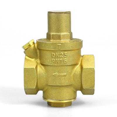 China PN16 1/2in-2in DN15-DN50 Brass Water Pressure Regulating Plated Valve for sale