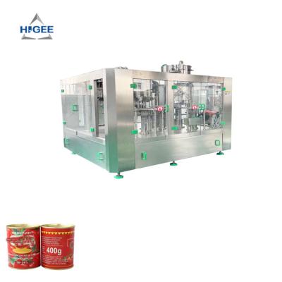 China Higee enlatou o enchimento enlatado doce de enchimento e de selagem do molho de tomate da máquina de pimentão do molho emendando a máquina à venda