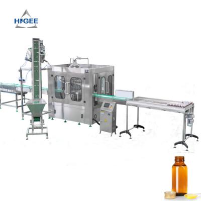 China cough syrup filling machine for PET bottle glass bottle lean cough syrup liquid filling production Te koop