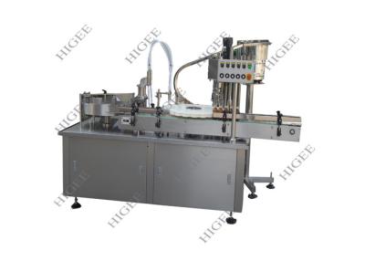 China Electronic Smoke Eye Drop Liquid Oil Filling Machine Capping Labeling Line With Piston Pump for sale