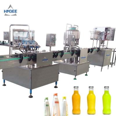 China Glass Bottle Carbonated Beverage Filling Machine 1000 Bph Filling Speed for sale