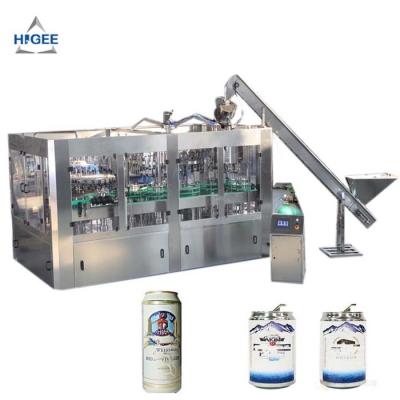 China 12 Filling Heads Beer Filling Machine With Aluminum Cans 100 - 320mm Bottle Height for sale
