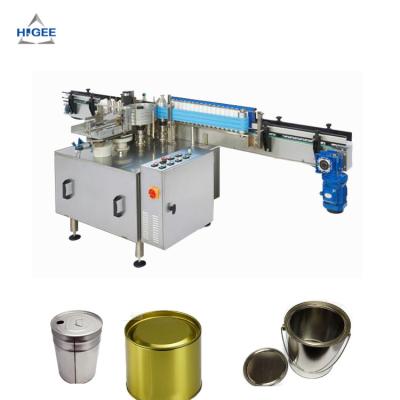 China High Accuracy Automatic Wet Glue Labelling Machine For Tin Cans Stable Performance for sale