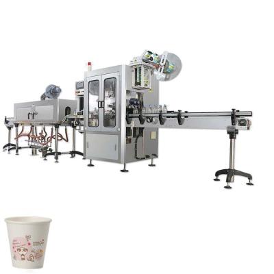 China Las tinas al por mayor del helado de la máquina de etiquetado de la manga del encogimiento de la taza de Higee encogen la máquina de etiquetado de la manga en venta