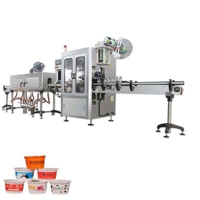 China Plastic cups shrink sleeve labeling machine coffee cups shrink sleeve applicator machine for sale