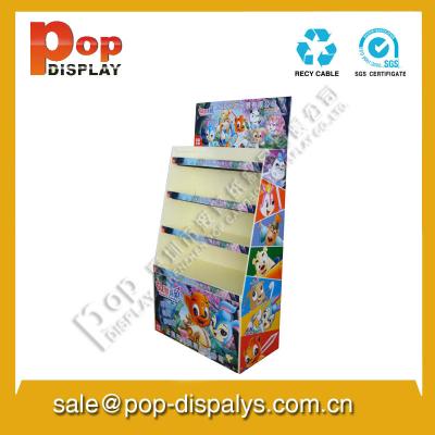 China Suportes de exposição do assoalho do cartão do livro/artigos de papelaria para o mercado à venda