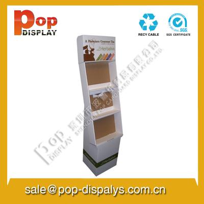China Marketing Cardboard Magazine Display Stands For Bookshop Retail for sale
