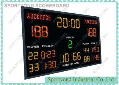 China Digital Hockey Scoreboard , Handball Electronic Scoreboard With Wireless Console for sale