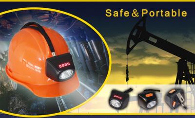 China High Power Helmet Industrial Lighting Fixture , Coal Miners Headlamp Max 7000 Lux for sale