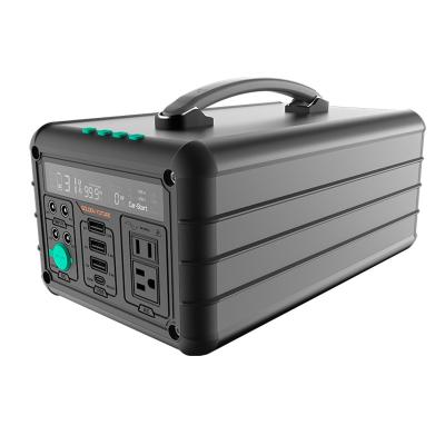 China Automotive Grade 600w Portable Power Station AC DC Solar Generator Outdoor Power Bank 110V for sale