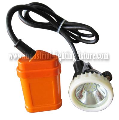 China LED Rechargeable Miners Cap Lamp 1 Watt 4500Lux With 6 Pcs SMD Led KJ3.5LM for sale