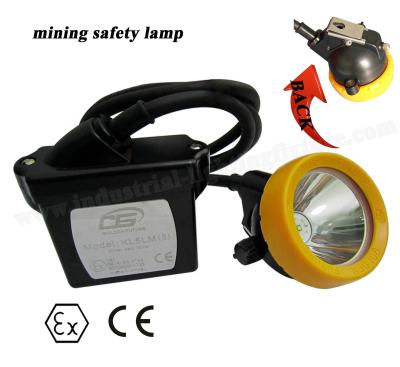 中国 6.5Ah 李イオン電池が付いているヘルメット 3.7V のための再充電可能な抗夫ライトを防水して下さい 販売のため