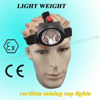 China 3.7 V Mini Msha Approved Cap Lamps 4000lux 2.8Ah For Construction / Marine for sale