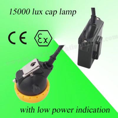 中国 安全 3V 6.5Ah 電池と防水再充電可能な LED 抗夫の帽子ランプ 110MA 販売のため