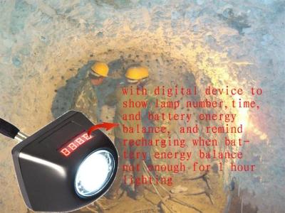 Cina lampada di cappuccio sotterranea ricaricabile del minatore delle miniere di carbone 4500lux ip65 impermeabile in vendita