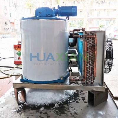 China 500kg Small Air Cooled Copeland Compressor Flake Ice Making Machine for Restaruant/Supermarket/Fish Mar for sale