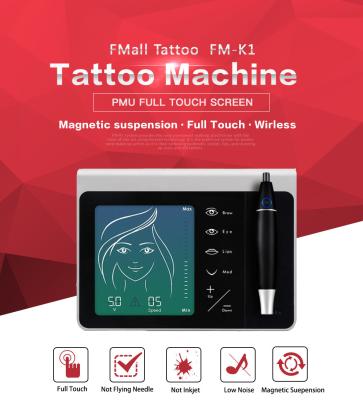 China Super Magnetic Full Screen Permanent Makeup Tattoo Machine For Hair Stroked Embroidery Eyeliner for sale
