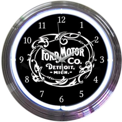 China 240v Bud Light Clock Signs Saa Black Neon Clock Abs Glass for sale