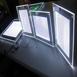 China 100cm Led Light Box Signage Frameless Estate Acrylic Light Box Signage for sale