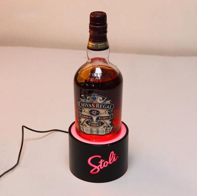 China Prateleira de exposição conduzida vermelha da garrafa do licor de Glorifier 85mm da garrafa à venda